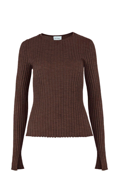 Brera 100% merino palaidinė šokoladas