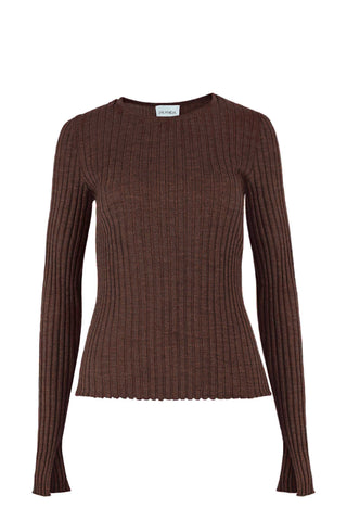 Brera 100% merino palaidinė šokoladas