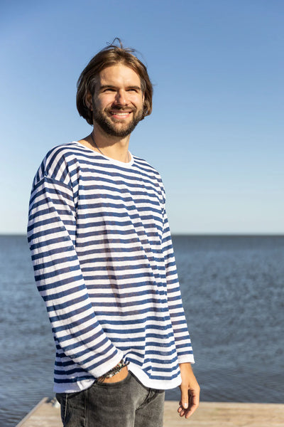Tanto 100% palaidinė ilgomis rankovėmis mėlyna *UNISEX*