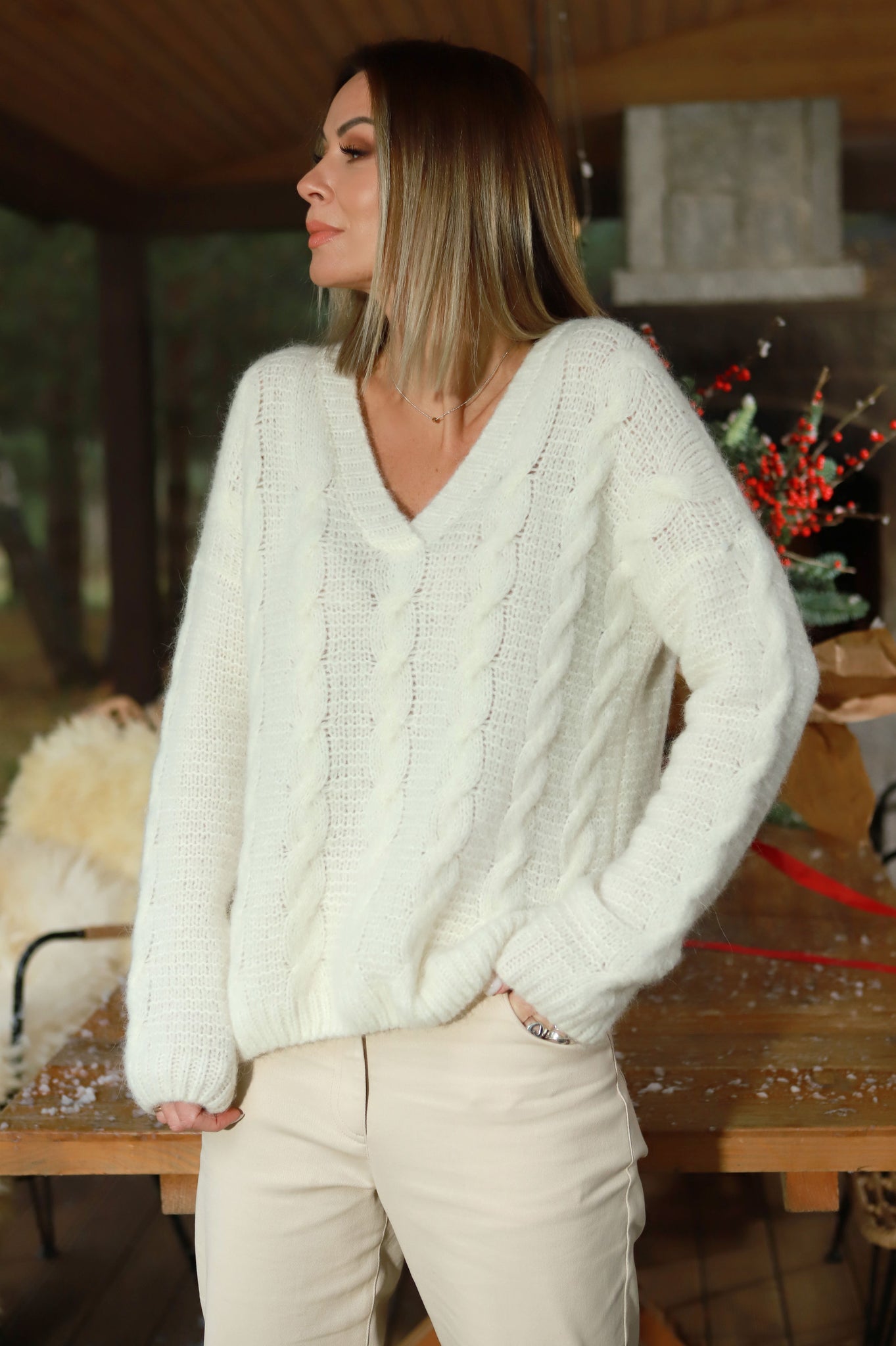 „Candlelight“ alpakos vilnos megztukas