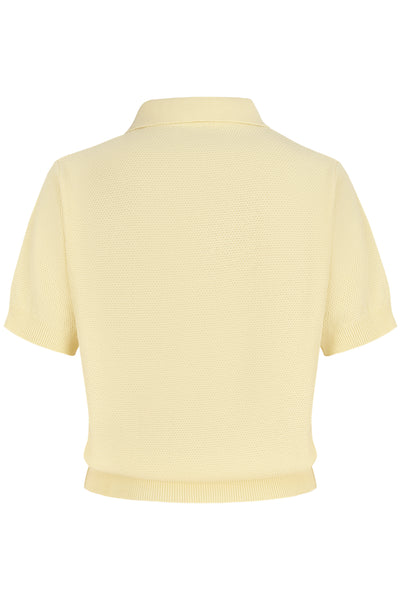 Giovana medvilnės polo geltona