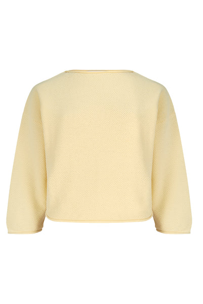 Giovana medvilnės megztinis geltonas