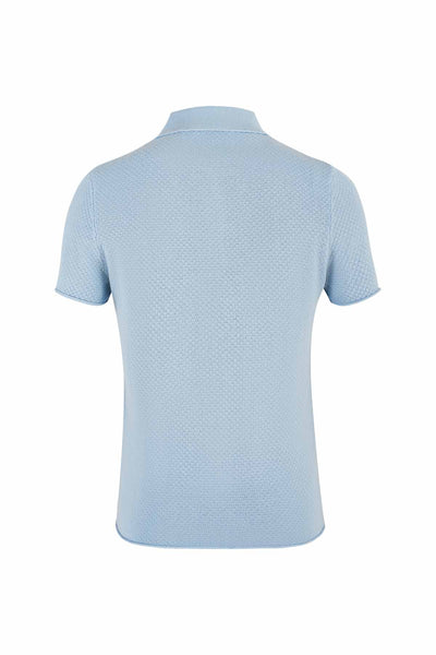 Polo medvilnės marškinėliai mėlyni