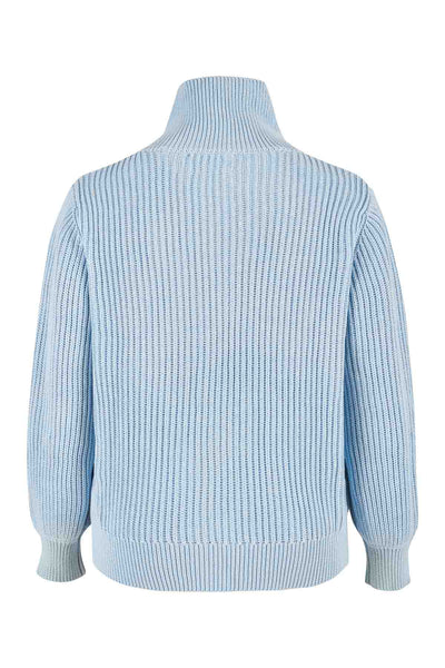 Naomi medvilnės megztinis mėlynas