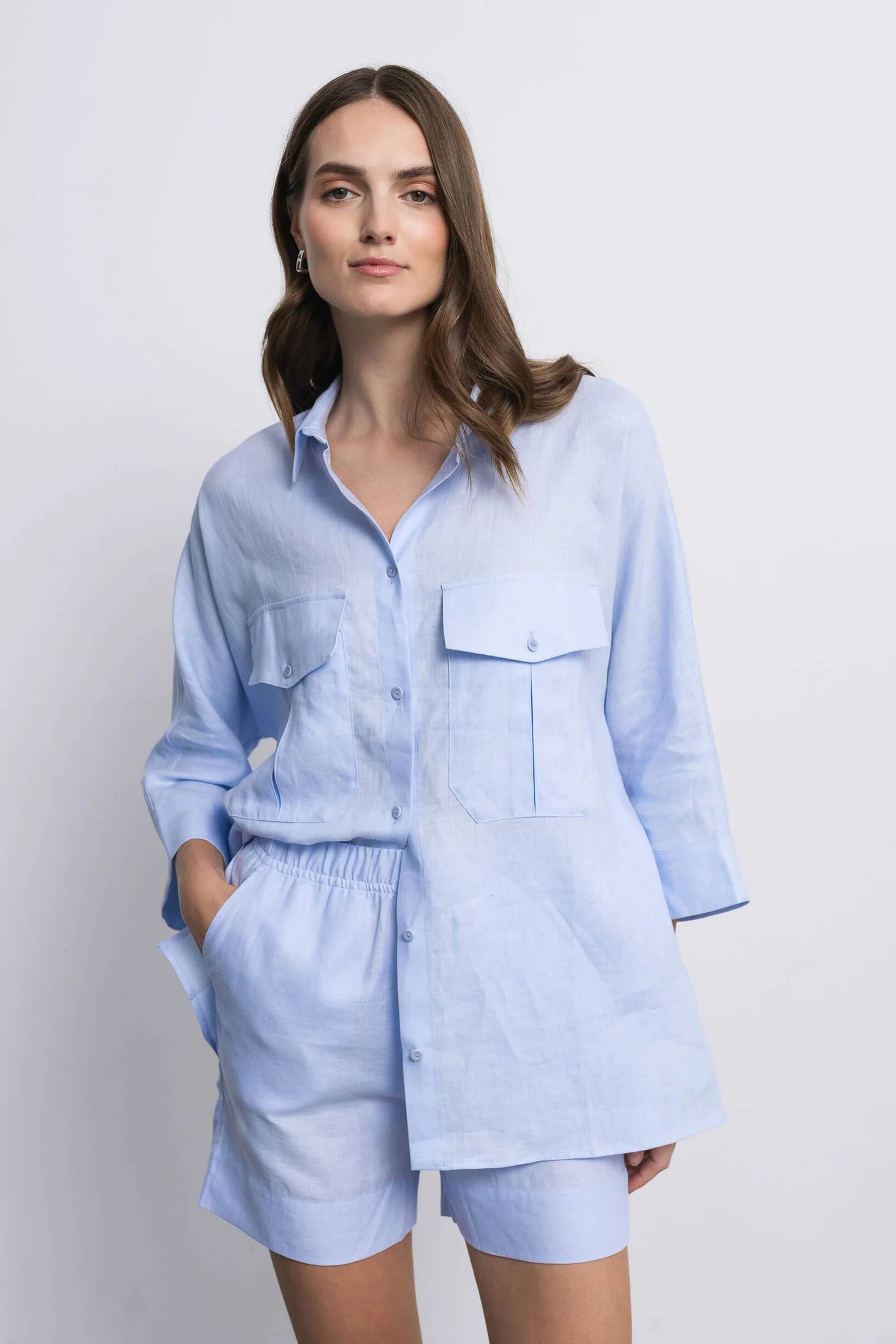 'DORI' light blue marškiniai