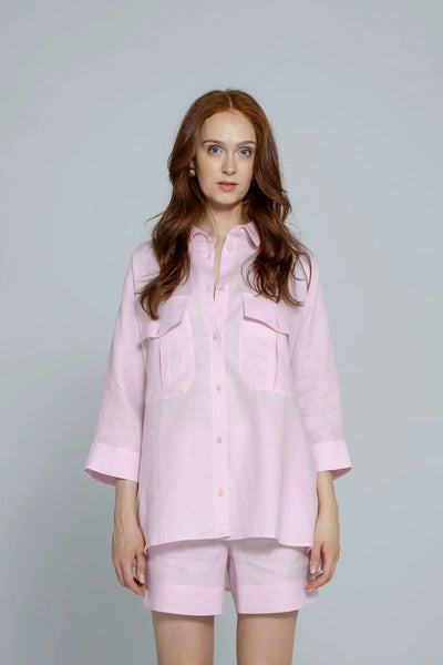 'DORI' baby pink šortai