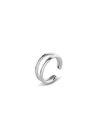 Ripples ear cuff silver