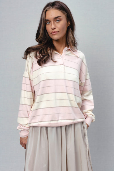 Drizzle1 striped polo megztinis
