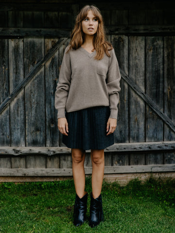 V-neck kašmyro megztinis