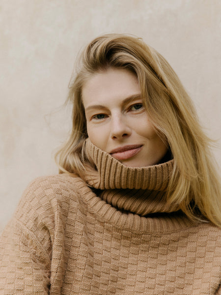Roberta kašmyro megztinis camel