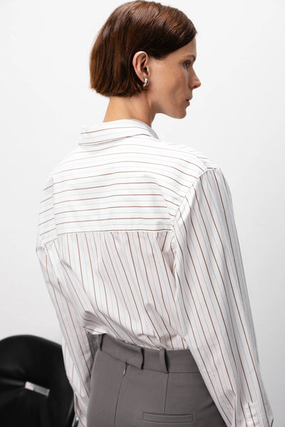 Striped fitted marškiniai