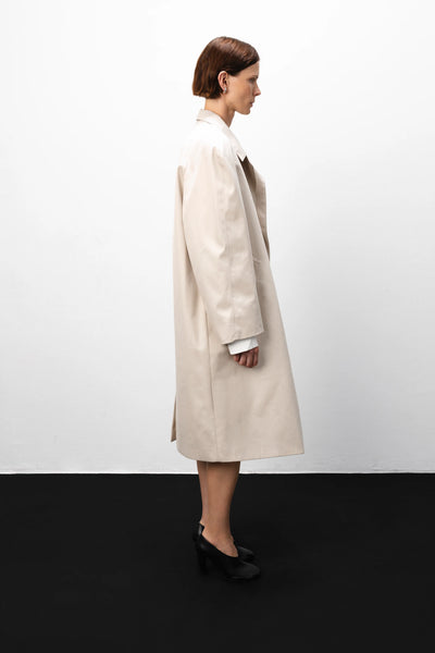 Minimal trench beige paltas