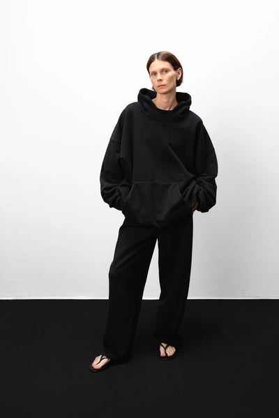 Washed cotton lounge kelnės
