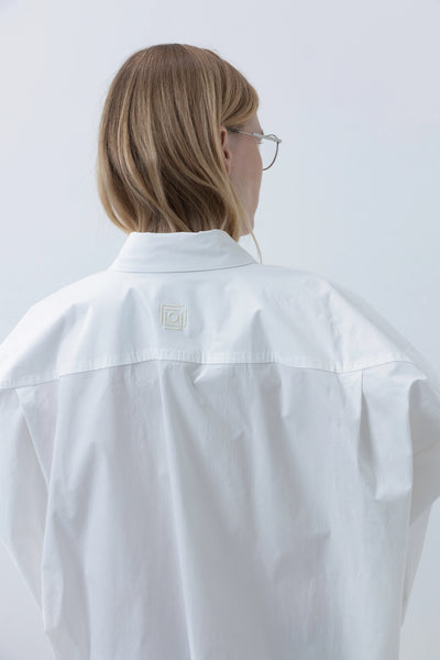 Structured oversized marškiniai