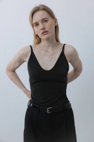 Backless cami marškinėliai