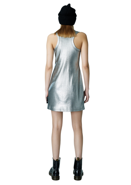 Metallic mini suknelė