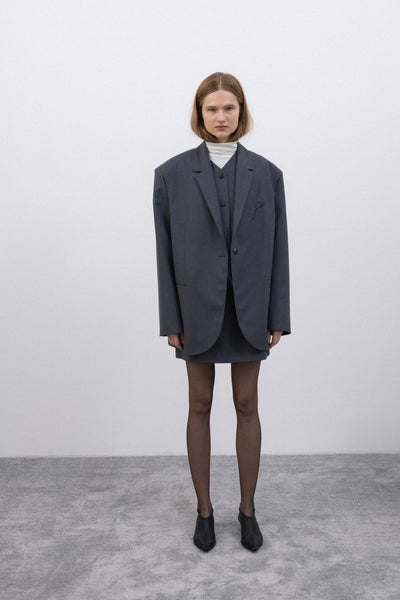 Mini suit grey sijonas