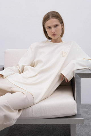 Monogram off-white palaidinė