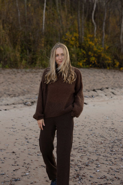 Melody moheros megztinis šokoladas