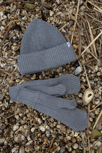 Nonna 100% merino pirštinės pilka