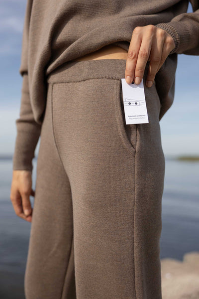 Ora megztos 100% merino kelnės taupe