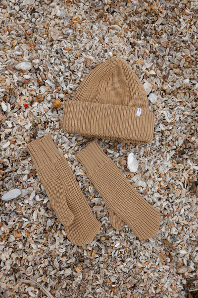 Nonna 100% merino pirštinės smėlis