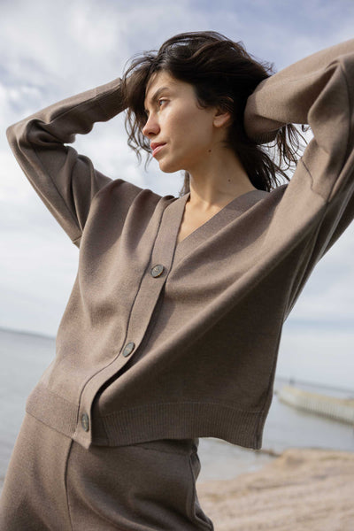 Bene 100% merino siaustinis taupe