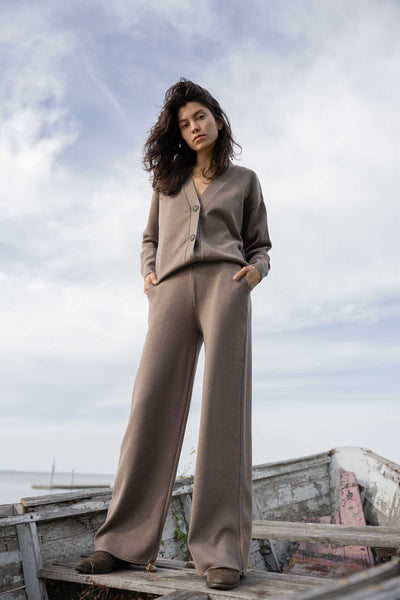 Bene 100% merino siaustinis taupe