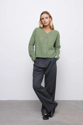 ‘GRETA’ green kardiganas