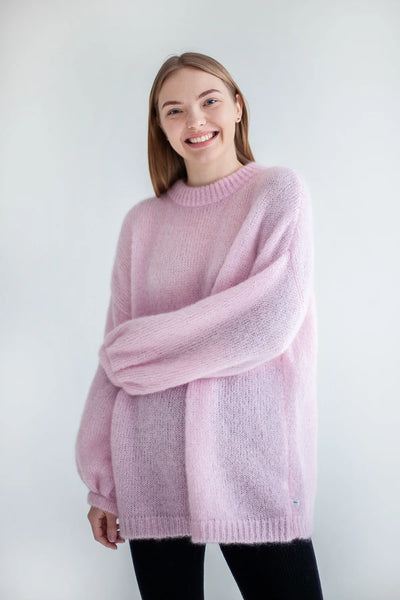 Melody moheros megztinis rožinis
