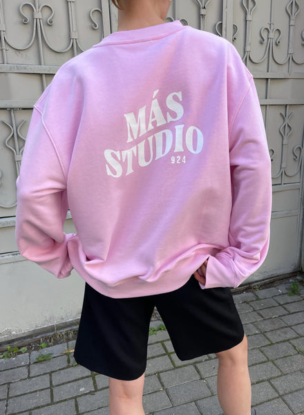 Rožinis studio džemperis