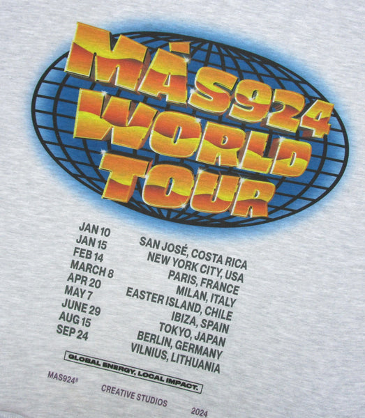 "World tour" džemperis su užtrauktuku