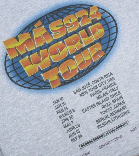 "World tour" džemperis su užtrauktuku