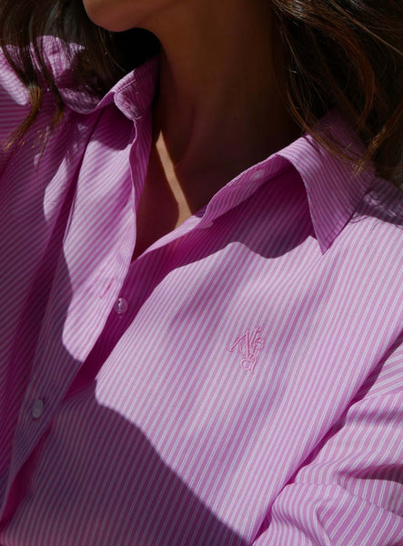 Rožiniai marškiniai Madison