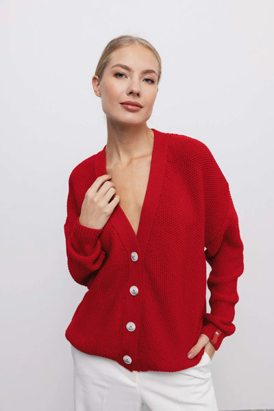 ‘JULIET’ red kardiganas