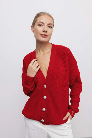‘JULIET’ red kardiganas