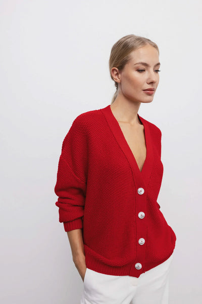 ‘JULIET’ red kardiganas