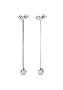 Long bomb swinger silver auskarai