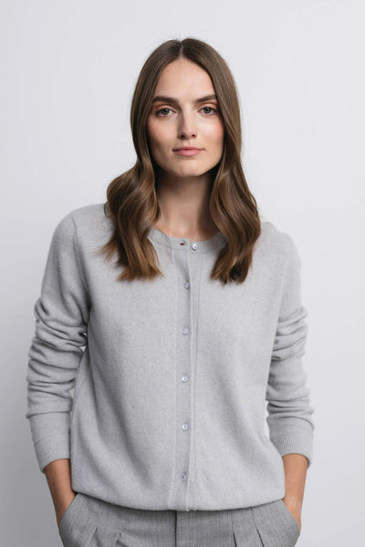 'MARGOT' light grey kardiganas