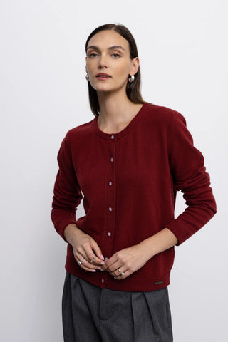 'MARGOT' burgundy kardiganas
