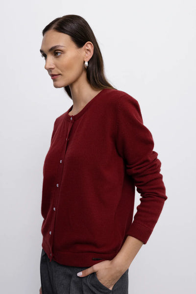 'MARGOT' burgundy kardiganas