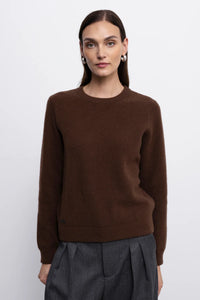 ‘MICHELLE’ brown megztinis