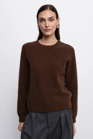 ‘MICHELLE’ brown megztinis