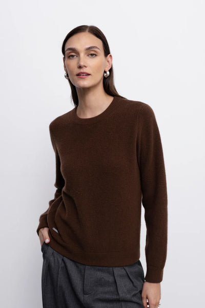 ‘MICHELLE’ brown megztinis