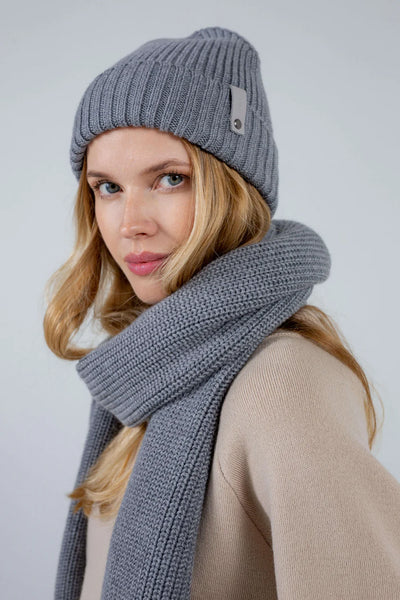 'MONET' šalikas melanžo pilka