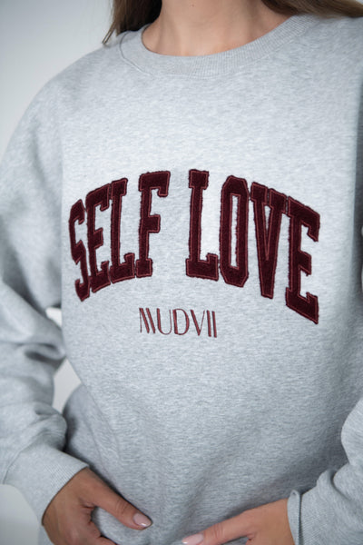 Džemperis SELF LOVE | Melanžas vyšnia