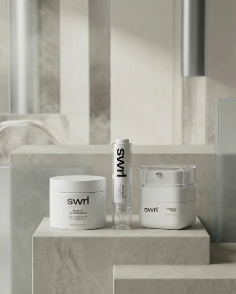 Makiažą tirpdantis balzamas + Serumas + Drėkinamasis makiažo pagrindas