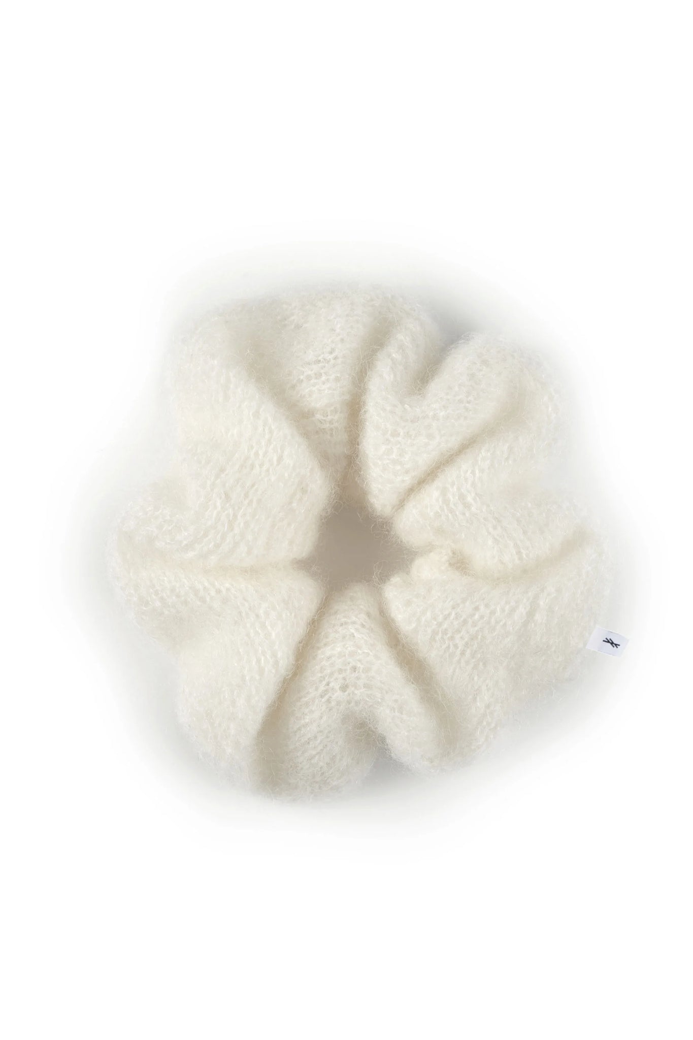 Melody moheros plaukų gumelė balta