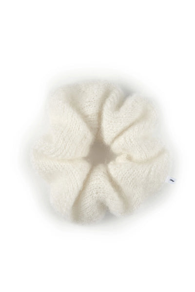 Melody moheros plaukų gumelė balta