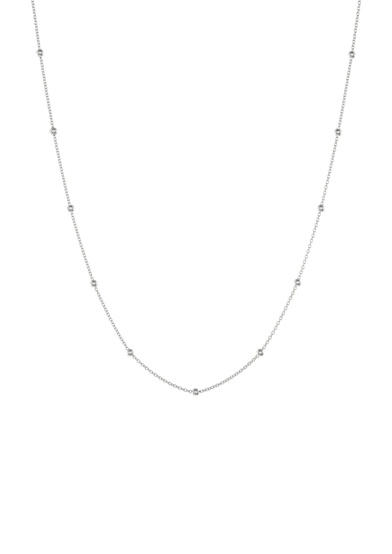Mini bubble silver kaklo papuošalas